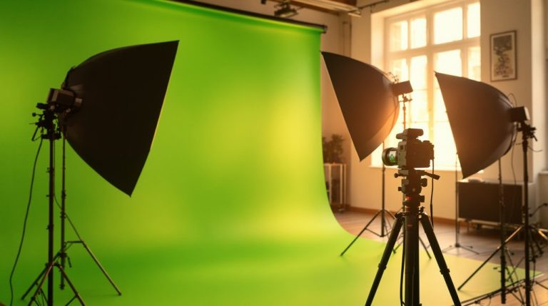 location de studio avec écran vert
