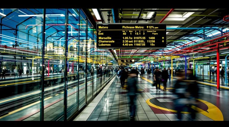 détails du plan du métro de Marseille