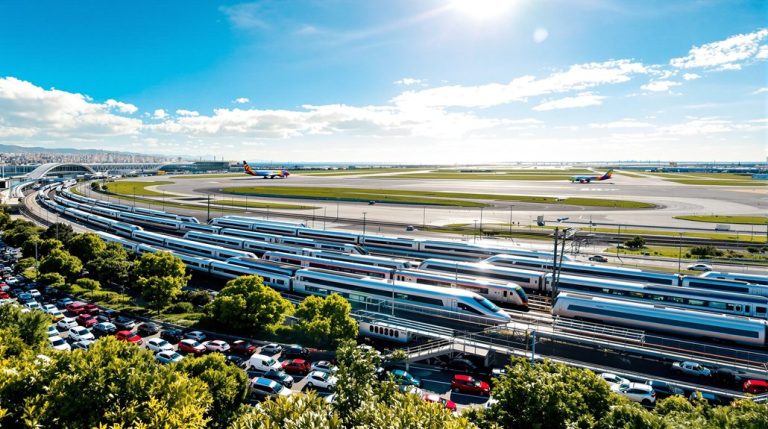 train avion voiture connexions