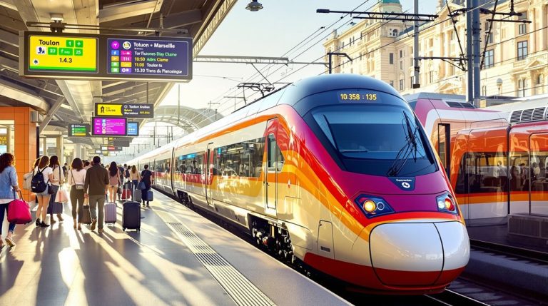 informations sur le train Toulon Marseille