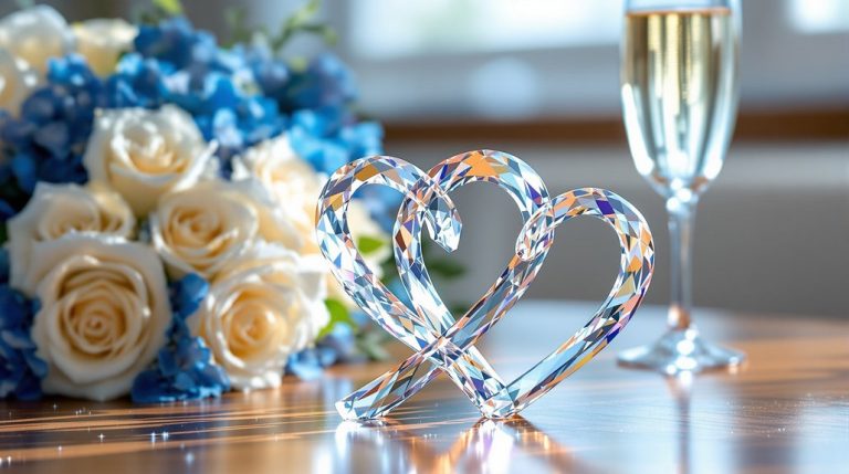 cadeaux d'anniversaire de mariage en cristal