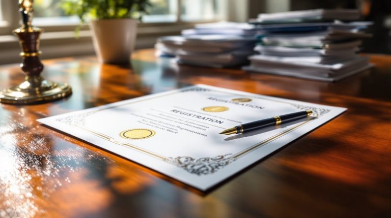 certificat d'enregistrement guide de l'objectif