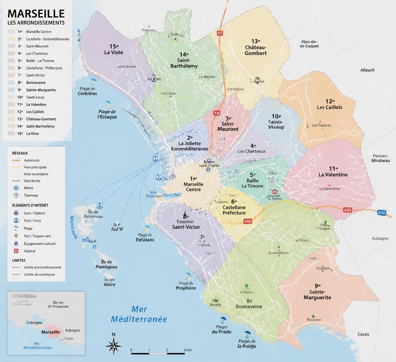 découvrez notre carte détaillée des arrondissements de marseille avec un guide complet pour explorer chaque quartier et ses points d'intérêt.