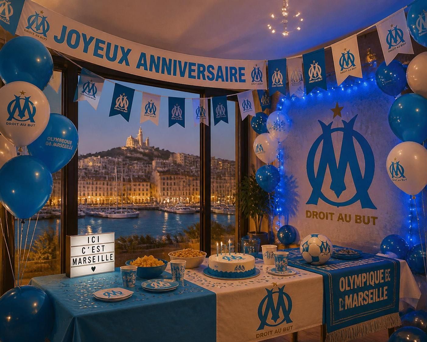 découvrez des conseils et idées originales pour une décoration d'anniversaire sur le thème de l'olympique de marseille, parfaite pour célébrer en beauté et avec passion.