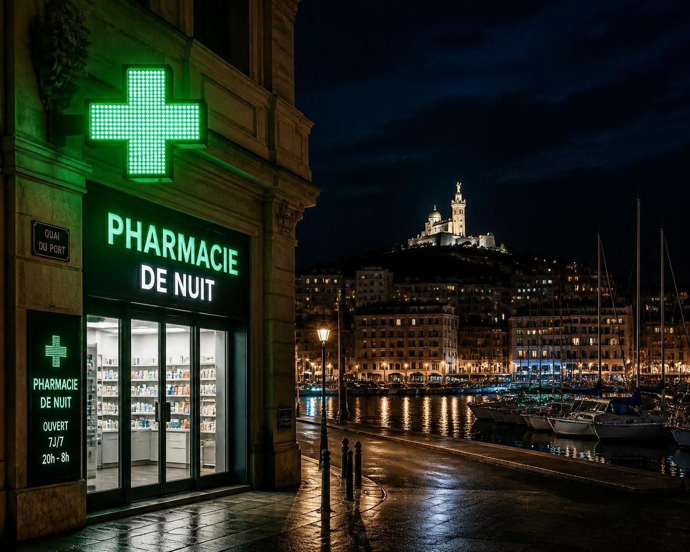 trouvez facilement une pharmacie de nuit à marseille ouverte 24h/24 pour vos urgences pharmaceutiques, avec notre guide des services de garde disponibles toute la nuit.